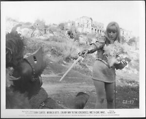 Monica Vitti 1960s Original Promo Photo Knight Armor Chain Mail L'Avventura Star