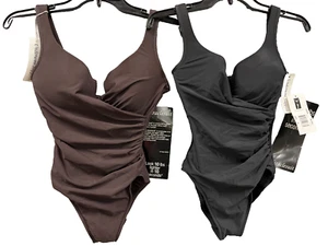 Lot of 2 Brand New w/ Tags Miraclesuit one piece Bathing Suits Size 8 - Picture 1 of 2