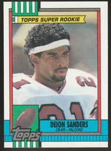 1990 Topps Super Rookie #469 Deion Sanders Atlanta Falcons Football Card, NM++ - Picture 1 of 2
