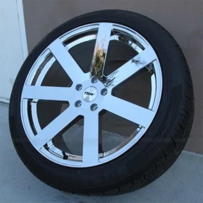 20" 20x10 5x112 TSW CHROME WHEELS & TIRES PKG BENZ ML320 ML350 ML550 GL450 GL550 - Imagem 1 de 4