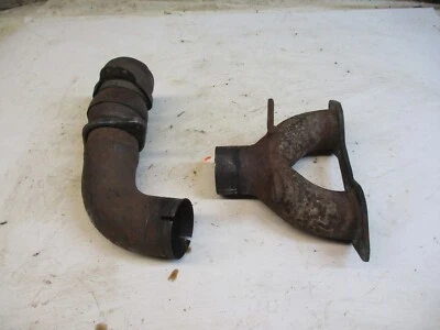 Vintage 1972 John Deere 500 Snowmobile Exhaust Y-Pipe & Intermediate pipe Foto 1 de 4