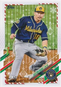 HW21 KESTON HIURA 2021 Topps Holiday Mega BREWERS - Picture 1 of 1