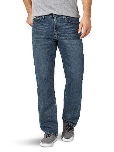 Wrangler Authentics Men's Big & Tall Comfort Flex Waist Relaxed Fit Jean, Smoke, - Image 1 of 4