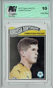 Christian Pulisic 2019 Topps #6 Living Set 1438 Made SP Card PGI 10 - Picture 1 of 1