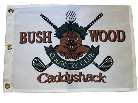 Caddyshack Bushwood Country Club Logo 13x18 Golf Pin Flag Movie Gopher Cover