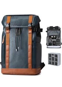 TARION Bolso Mochila de Cuero para Cámara - Bolsa Impermeable para Cámara con Inserto Extraíble - Imagen 1 de 12