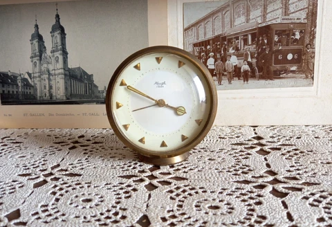 Vintage alarm clock, Kienzle, Kienzle alarm clock, mechanical clock Cover