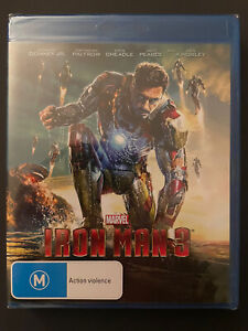 Iron Man 3 | Blu-Ray | Region B | Marvel | Brand New | Sealed