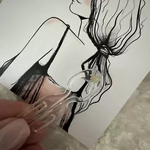 Fiona Franchimon Nº 1 HAIRPIN | TRANSPARENT - 1 HAIR PIN AUTHENTIC - Picture 1 of 9