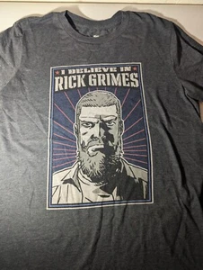 Camisa Nueva The Walking Dead TWD I Believe In Rick Grimes Talla Mediana - Imagen 1 de 2