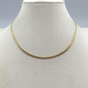 Napier VTG Textured Panther Chain Collar Necklace 16" Gold Tone Classic Elegant