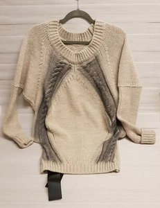 Patrizia Pepe Long Sleeves Sweaters Women, Cosmic Latte, UK 10 RRP £324.99 - Picture 1 of 12