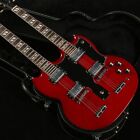 Custom Finish Red Double Neck Electric Guitars 12+6 Strings Fast Shipping