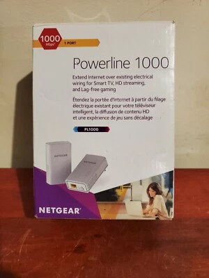  NETGEAR Powerline 1000 Mbps, 1 Gigabit Port (PL1000-100PAS)  - Image 1 of 4