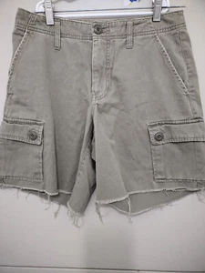 Abercrombie Fitch Short Womens 4 Cargo Cutoff Raw Hem Reliable Outdoor 90s Y2K - Picture 1 of 17