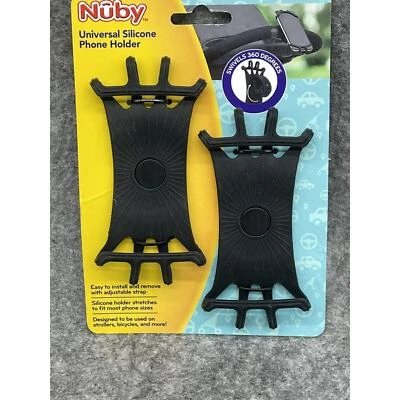 Nuby 360° Bike Stroller Phone Universal Mount Silicone Bicycle Holder iPhone - Image 1 of 3