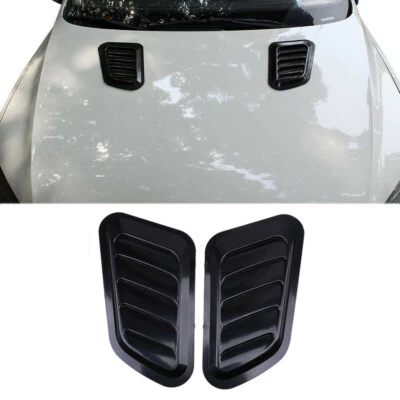 2pcs Universal Car Hood Bonnet Vent Air Flow Intake Scoop Side Fender Decor New - Image 1 of 4