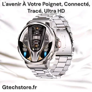 Montre Intelligente Étanche, Écran 1.85 pouces Ultra HD AMOLED 710mAh, Bluetooth - Photo 1/23