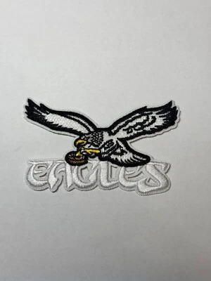 Eagles Fly Eagles Fly Patch 3" x 1.75" White Bird Iron on