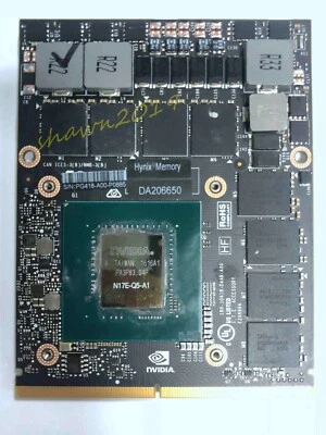 DELL Precision 7710 7720 HP ZBOOK17 G4 Quadro P5000 16GB N17E-Q5-A1 Video card - Image 1 of 2