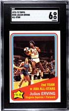 1972-73 TOPPS #255 JULIUS ERVING ALL-STAR ROOKIE SGC 6 1158333