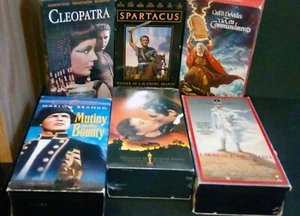 Ten Commandments Cleopatra Spartacus Mutiny Lawrence Gone With The Wind VHS - Foto 1 di 12