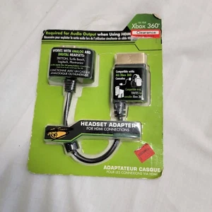 Xbox 360 HDMI Adapter and Analog AV for Headsets NEW SEALED Use For Gaming  - Picture 1 of 6