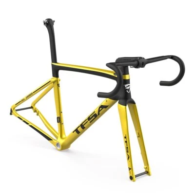 Cuadro de freno de disco con cable interno completo BSA 700*28C cuadro de fibra de carbono para bicicleta de carretera Foto 1 de 4