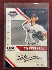 2020 USA Baseball Stars & Stripes Silhouettes Signatures /299 Mick Abel Auto