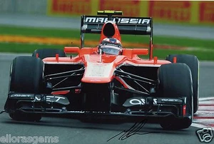 Formula One F1 Driver Max Chilton Hand Signed Photo 12x8" AC - Picture 1 of 1