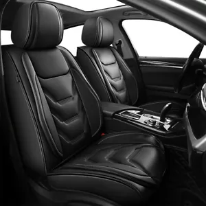 Car Faux Leather Seat Covers For Chevrolet Equinox 2011-2024 Full Set Protector - Picture 1 of 9