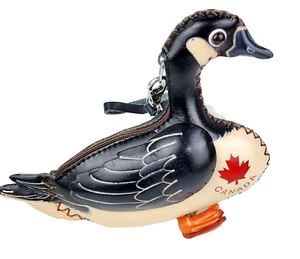 Cartera monedero de cuero de vaca hecha a mano de ganso Canadá 🍁 - Imagen 1 de 7