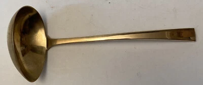 "Cucharón de salsa largo vintage dorado Dirilyte Empress 6-1/2""" Foto 1 de 4