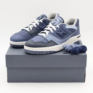 BB550BNB Beams New Balance 550 Navy Steel Blue Vintage Indigo Denim Grey (Men's) - Picture 1 of 10