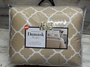 Charter Club Inverted Geo Full / Queen 3pc Comforter Set New - Picture 1 of 5