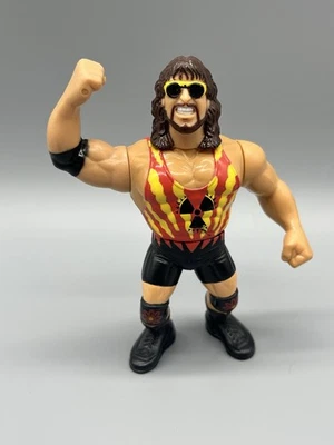 1991 Vintage WWF WWE Hasbro Adam Bomb Series 11 Action Figure Green Card Rare - Image 1 of 2