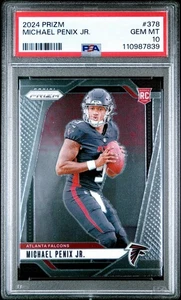 2024 Panini Prizm Rookies Michael Penix Jr. #378 PSA 10 💎 - Picture 1 of 3