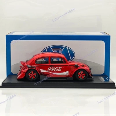 1/18 Volkswagen VW Beetle Wide Body Coca-Cola RWB Robert Design Resin Model Red - Image 1 of 4