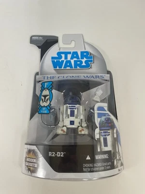 2008 Hasbro Star Wars Clone Wars R2-D2 Action Figure Sealed #8 First Day - Image 1 of 4
