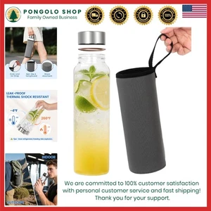 Bottiglie d'acqua in vetro 32 oz con borosilicato e manicotto vetro borosilicato - Foto 1 di 9