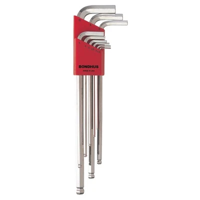 17099 Set of 9 Balldriver L-wrenches with BriteGuard Finish, Extra Long Lengt... - Image 1 of 4