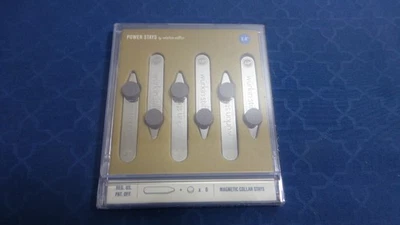 WURKIN STIFFS 3 PARES COLAR MAGNÉTICO PERMANECE 2”, PRATA, NOVO - Imagem 1 de 2