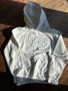 Sudadera con capucha mediana blanca para adultos Battle Sports 🏈 Impresionante Preppy bonita - Imagen 1 de 4