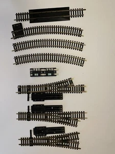 HO Scale Atlas Lot Of 9 Misc Track Pieces, Switch, LH RH Turnouts And More - Picture 1 of 2
