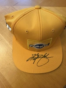 Kyle Busch SIGNED #18 Pedigree Toyota Fitted Hat Cap S/M Black Clover Joe Gibbs - Picture 1 of 2