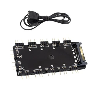 ARGB Splitter 5V 3Pin mit SATA Port Schnittstelle für LED Controller - Afbeelding 1 van 7