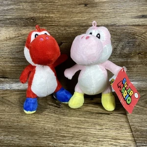 Peluche Yoshi Rosa y Rojo Peluche 7” Super Mario 2018 Nintendo Oficial - Imagen 1 de 16