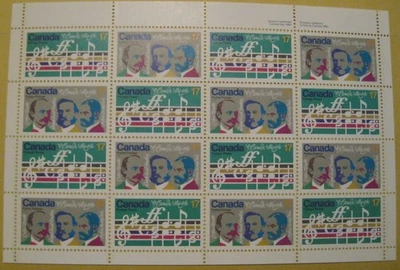 Canada  O Canada Day 1980 Pane MNH With Souvenir Songsheet Folder - Image 1 of 4