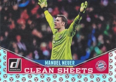 2015 Donruss Soccer Set - 'Clean Sheets' Set Red Soccer Ball  (No. 1 - No. 10) - Image 1 of 4