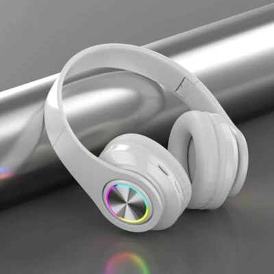 CASQUE SANS FIL, JEU, CARTE TF, 5.0, USB, RÉDUCTION DU BRUIT, FM, RGB, UNIVER... - Photo 1/4